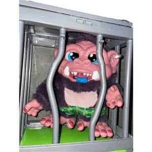 Crate Creatures Surprise Brown Monster Blue Tongue Lizard Nanners- WORKS